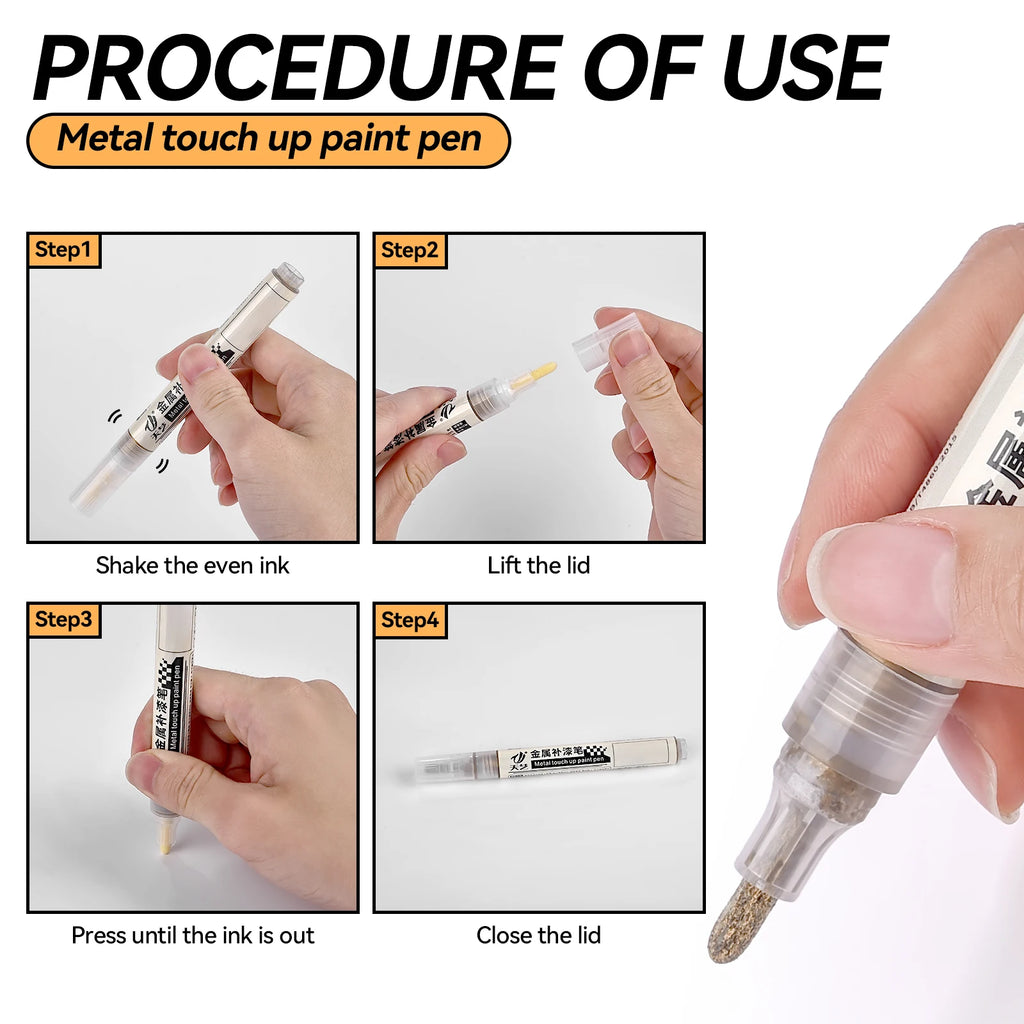 Car Touch Up Paint Pen Universal Motorcycle Bicycle Tire Graffiti Paint Marker Letter Repair Multipurpose Car Scratch Repir Tool