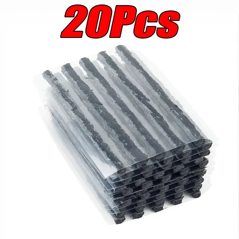 Roadside Emergency Tubeless Tire Puncture Repair Kit Rubber Plugs Insertion Tools for Auto Motorcycle Truck SUV ATV