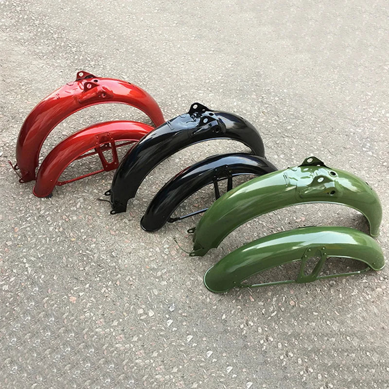 Motorcycle Mudguard Set for Honda Jialing Lifan Dayun Qjmotor JH70 CD70 C70 ST70 JL70 DY70 Metal Steel Mud Guard Wheel Fender