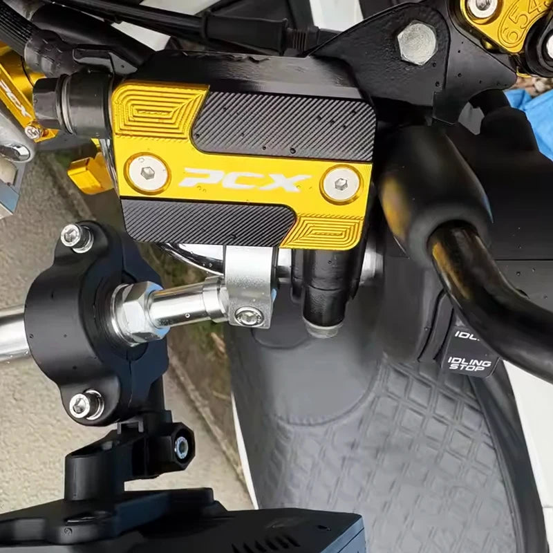 Motorcycle Accessories Brake Fluid Tank Oil Cup For Honda PCX125 PCX150 PCX160 PCX 125 PCX 160 PCX 150 PCX Tire Valve Caps Cover