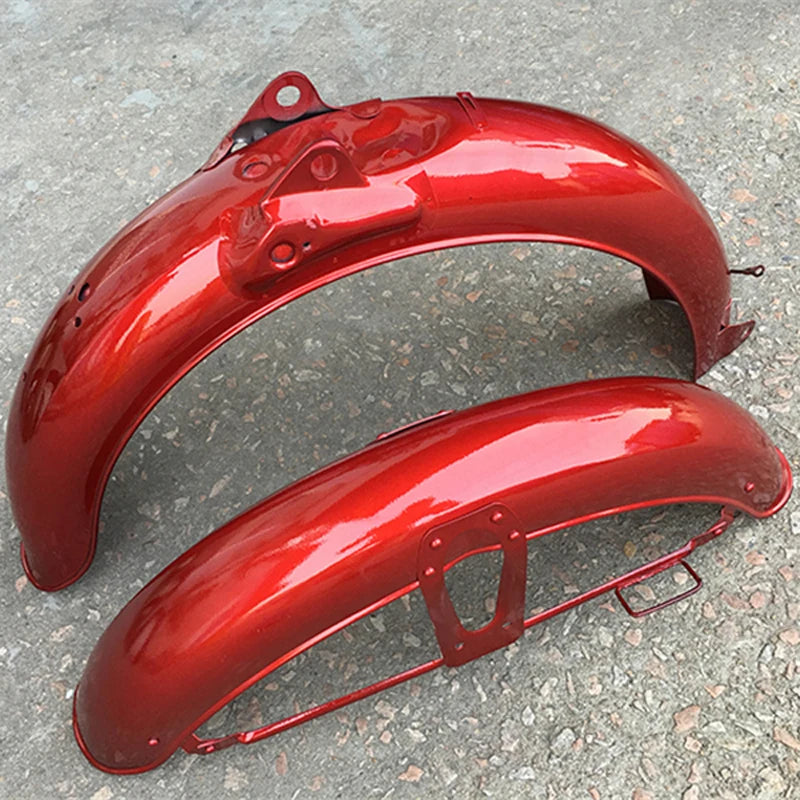 Motorcycle Mudguard Set for Honda Jialing Lifan Dayun Qjmotor JH70 CD70 C70 ST70 JL70 DY70 Metal Steel Mud Guard Wheel Fender