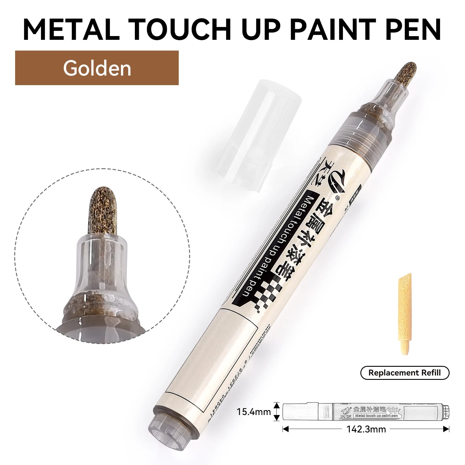 Car Touch Up Paint Pen Universal Motorcycle Bicycle Tire Graffiti Paint Marker Letter Repair Multipurpose Car Scratch Repir Tool