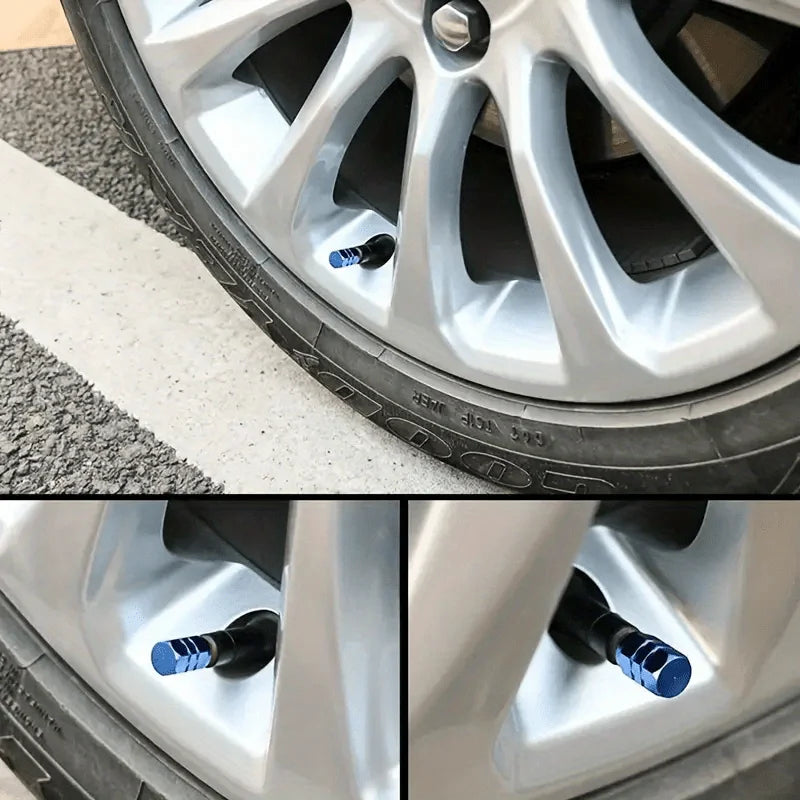 Car Tire Valve Caps Aluminum Alloy Car Wheel Tire Valve Caps Dustproof Car Motorcycle Truck Bike for USA AIR Valve Caps