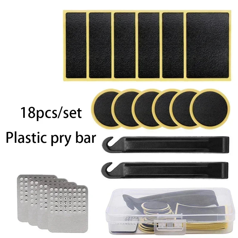 1/50Pcs Tire Repair Patches Car Motorcycle Bike Tire Repair Tools Glue-free Protection Adhesive Quick Drying Bicycle Tyre Patch