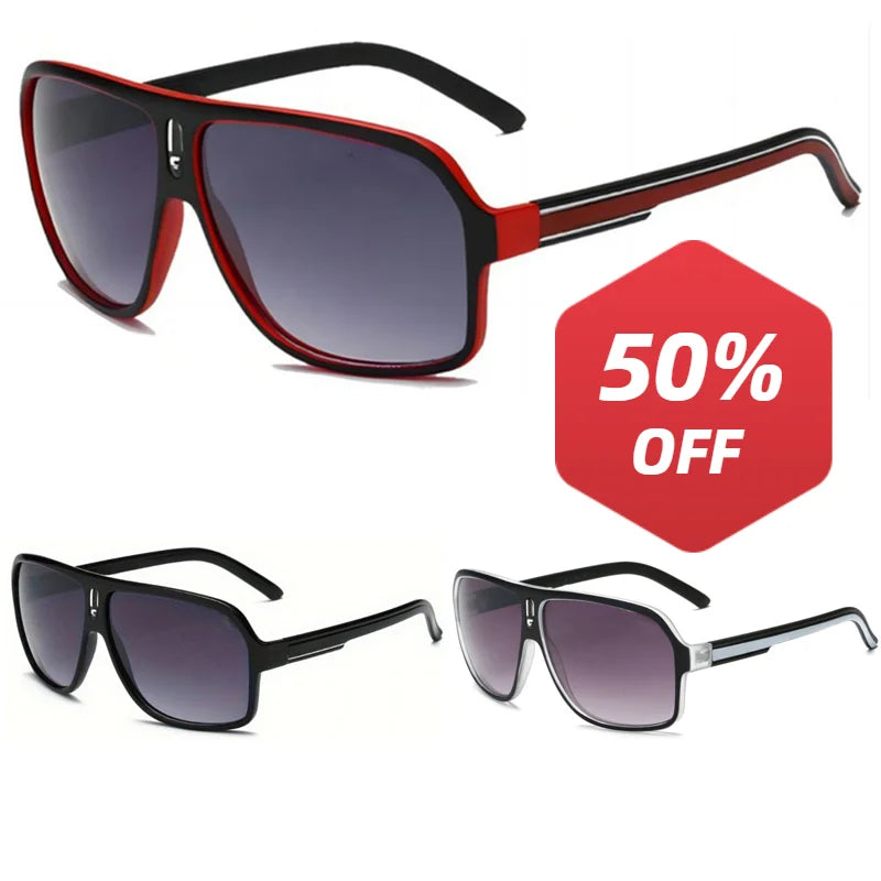 Large curved retro style fashionable glasses, very durable, ABS lenses, suitable for casual wear, daily fashion glasses