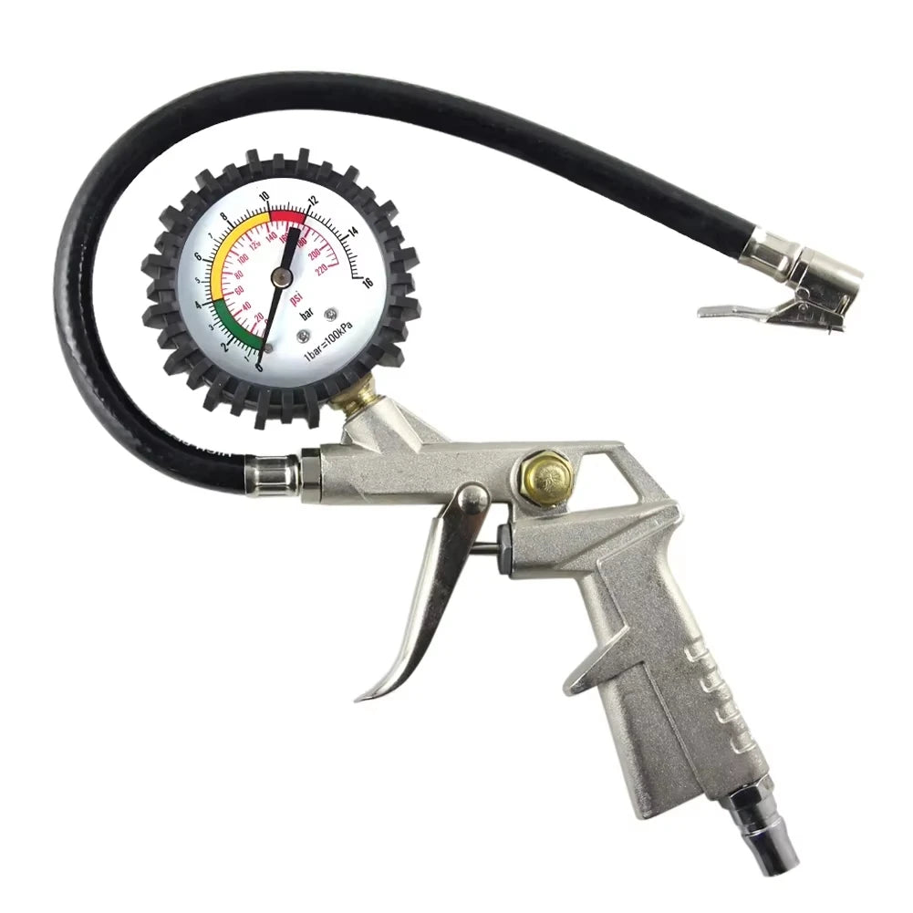 Car Tire Pressure Gauge 220 PSI High Precision Air Pressure Gun Monitor Tester Air Compressor Truck Motorcycle Tire Repair Tool