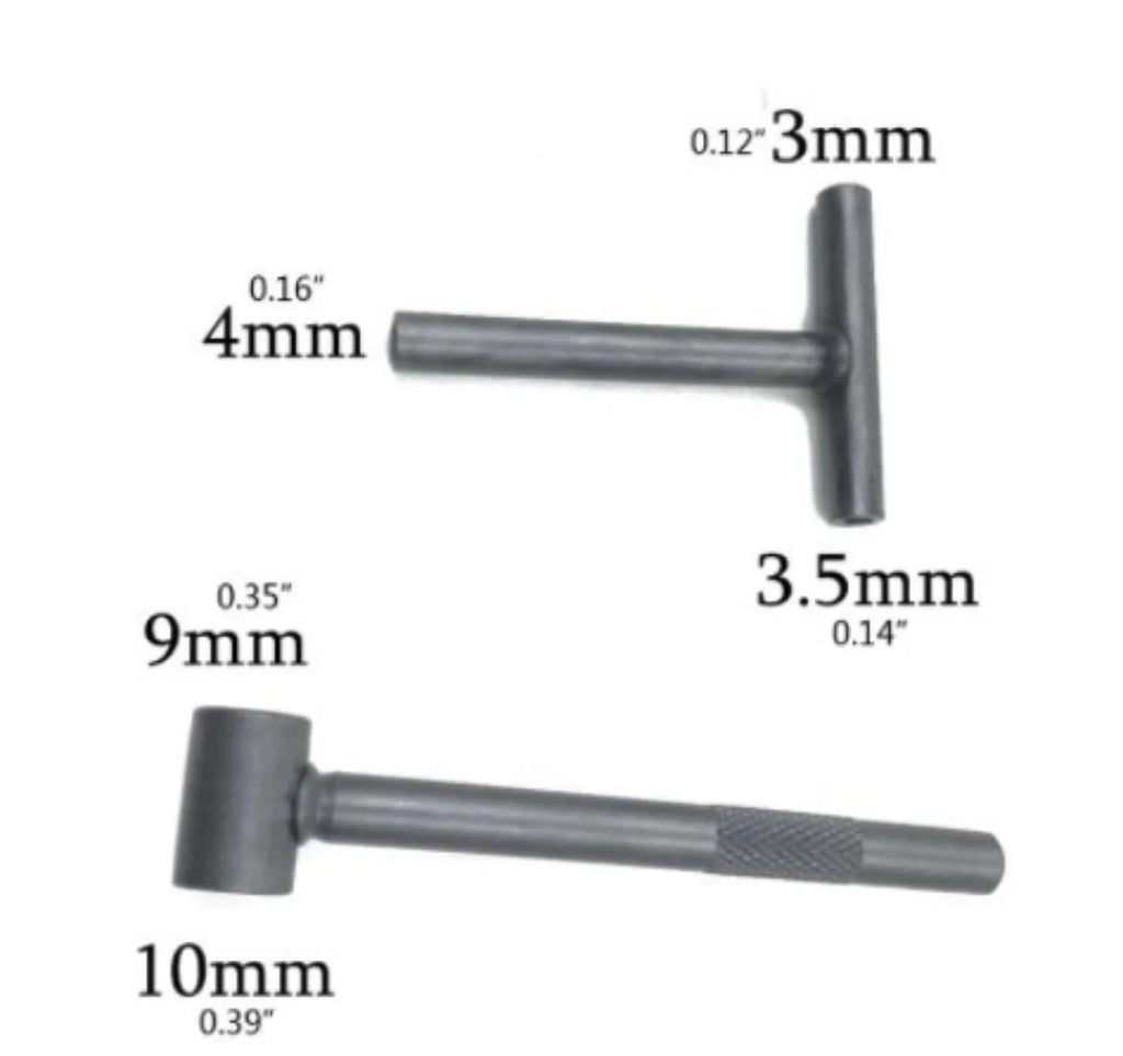Valve Tappet Adjustment Tool Steel For Gy6 50 150cc Motorcycle Adjusting Spanner Square Hexagon Wrench Tool Removal Silver