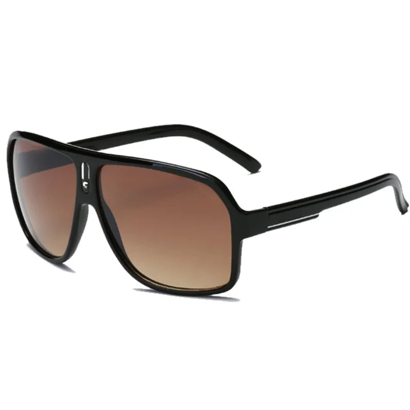 Large curved retro style fashionable glasses, very durable, ABS lenses, suitable for casual wear, daily fashion glasses