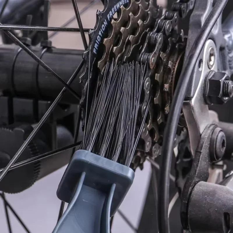 Plastic Chain Gear Grunge Wheel Brush Bicycle Chain Cleaning Brush Portable Bike Motorcycle Cleaning Tool Rim Care Tire