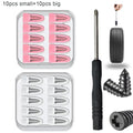 Car Vacuum Tyre Repair Nails Tool Set Rubber Tire Puncture Repair Kit with Repair Glue for Cars Truck Motorcycle