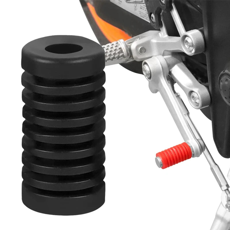 CENJITION 2Pcs Universal Motorcycle Gear Shift Shifter Lever Foot Pad Pedal Rubber Cover Moto Start Foot Pegs Pad Accessories