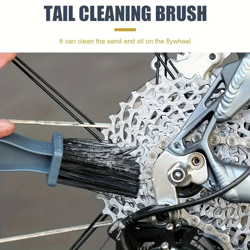 Plastic Chain Gear Grunge Wheel Brush Bicycle Chain Cleaning Brush Portable Bike Motorcycle Cleaning Tool Rim Care Tire