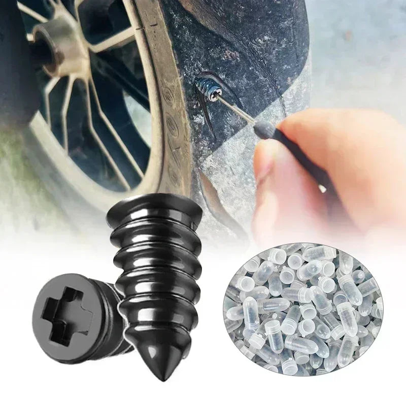 10-30Pcs Emergency Tire Puncture Repair Nails Universal Car Motorcycle Bike Vacuum Tyre Repair Nail Quick Fix Tool Kit