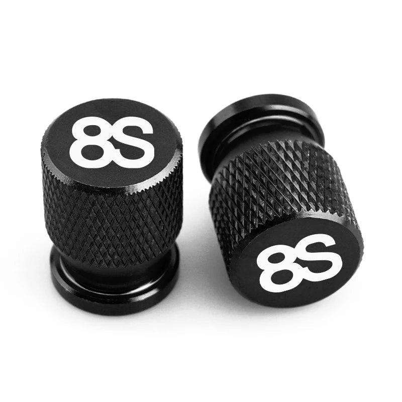 motorcycle repack Accessories CNC Aluminum Wheel Tyre Valve Cap 1 Pair With Logo 8S For SUZUKI GSX-8S GSXS-8S GSX8S GSX 8S