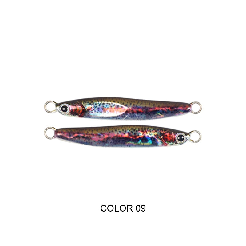 LETOYO Micro Metal Jig 10g 15g Fishing Lures Shore Jigging Sea Freshwater for Perch Bass Trout Artificial Bait Tackle