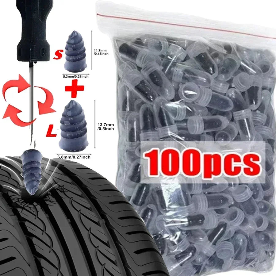 10-100pcs Automotive Tire Repair Nail Universal Set Automotive Motorcycle Tire Repair Nail Bicycle Tire Perforation Repair Tool