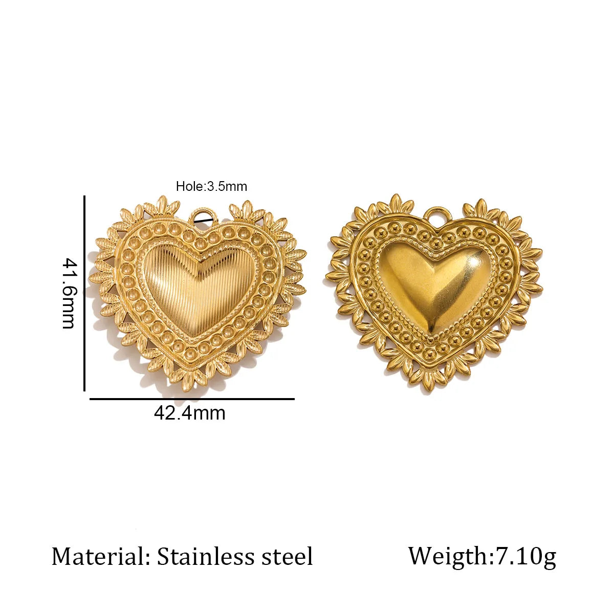 5Pcs PVD Gold Stainless Steel Heart Charms Boho Enamel Sunflower Pendants For DIY Jewelry Findings For Bracelet Necklace Making