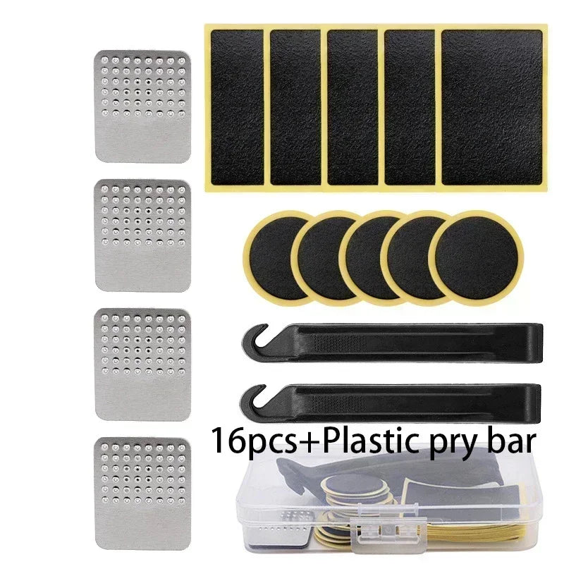 1/50Pcs Tire Repair Patches Car Motorcycle Bike Tire Repair Tools Glue-free Protection Adhesive Quick Drying Bicycle Tyre Patch