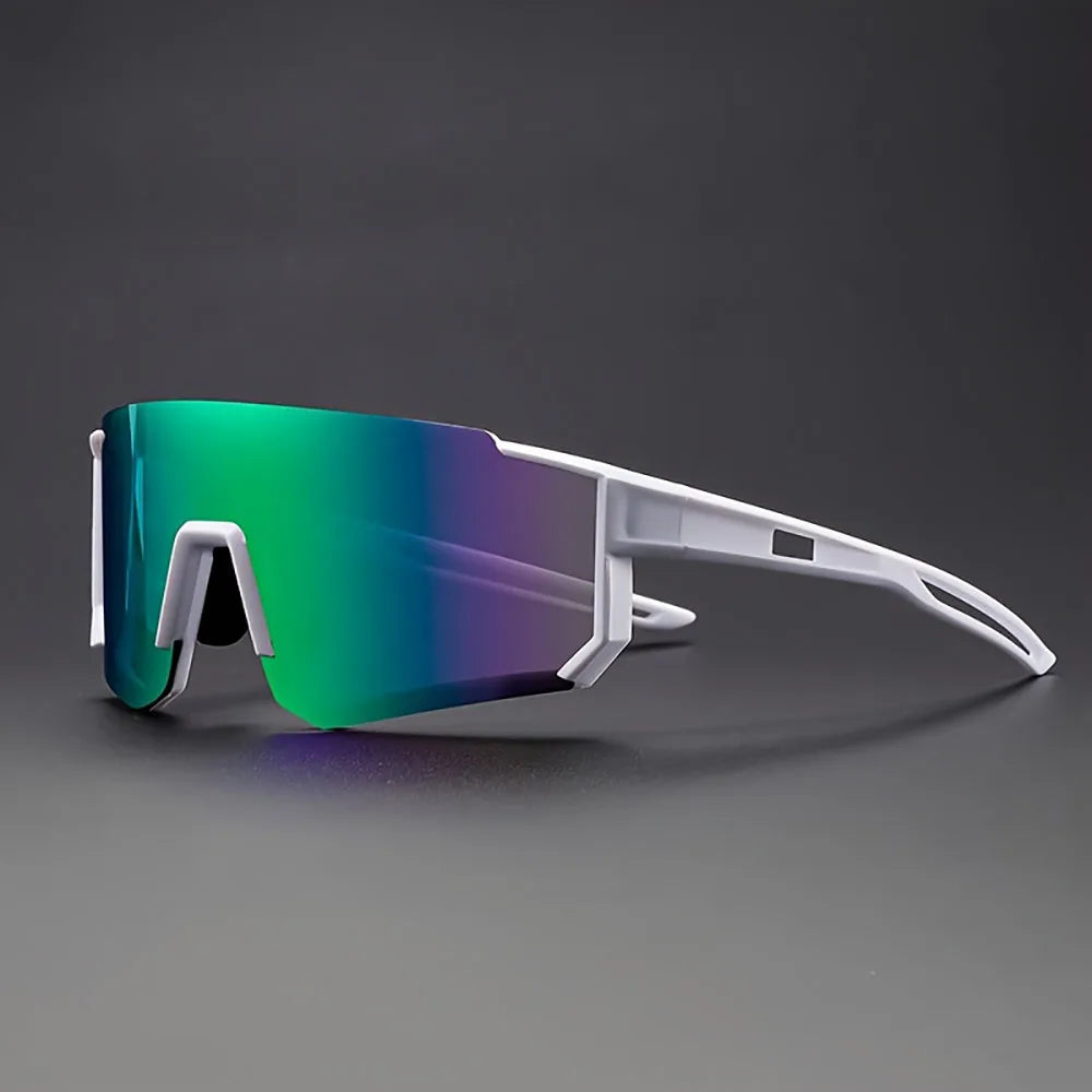 2pcs Men's Oversized Cycling Sunglasses Women Sport Goggles Windproof Lens Road Riding Bike Eyewear UV400 Gafas De Sol