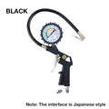Tire Pressure Gauge, 0-220PSI/0-16Bar Dual Scale, with Rubber Hose, Auto Repair Tool, JP Interface, for Cars/Motorcycles/Trucks