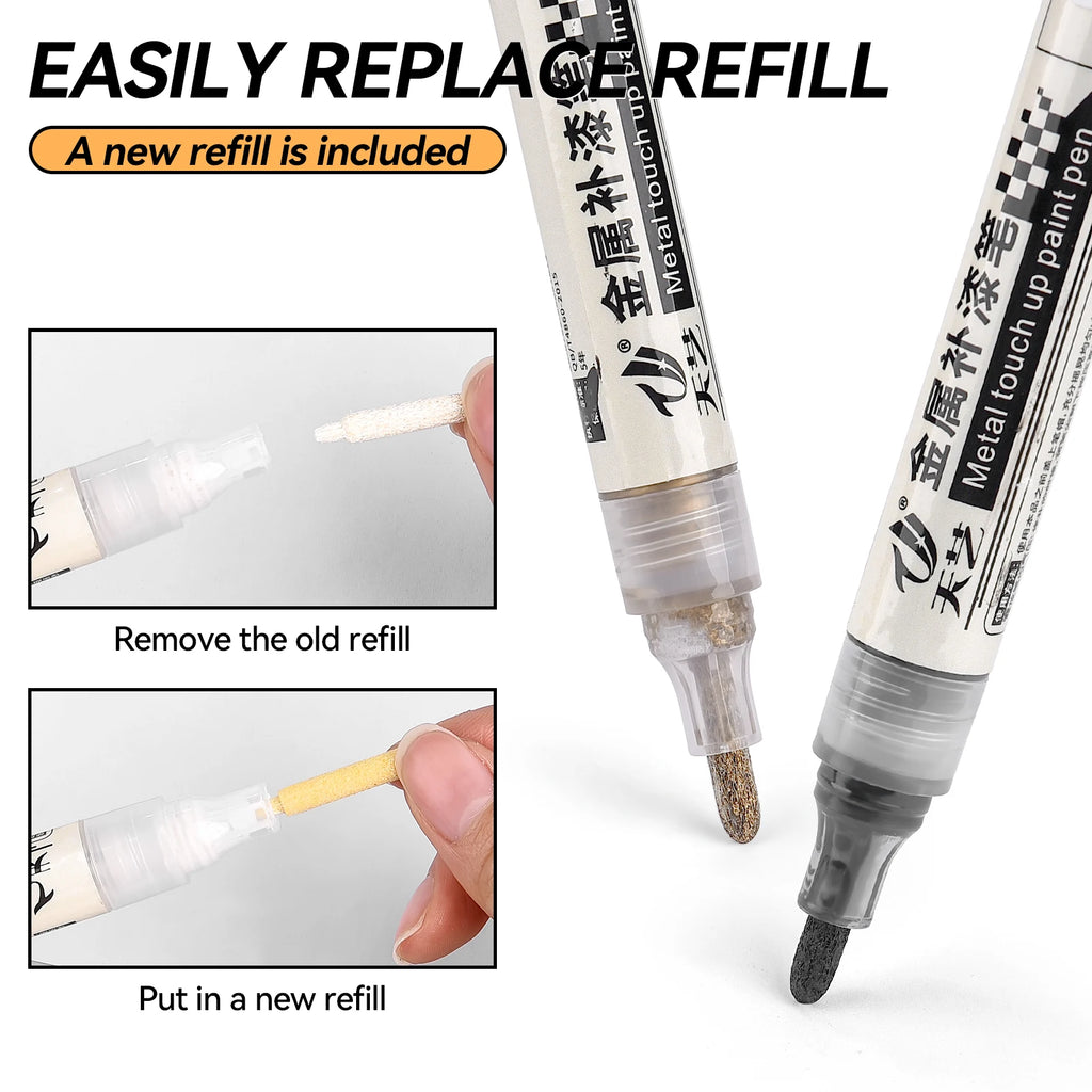 Car Touch Up Paint Pen Universal Motorcycle Bicycle Tire Graffiti Paint Marker Letter Repair Multipurpose Car Scratch Repir Tool