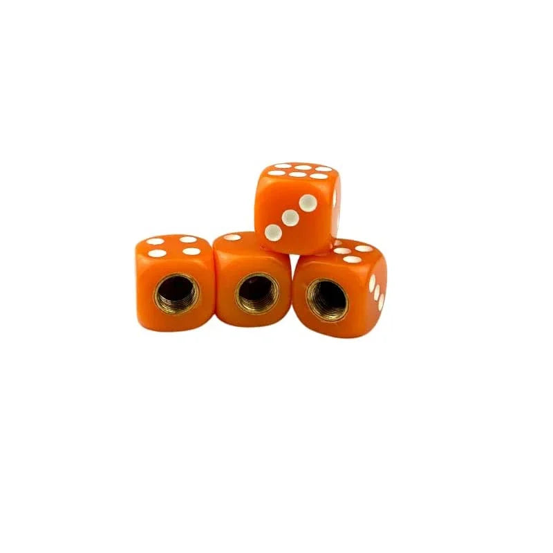 Dice Valve Cap Acrylic Motorcycle Wheel Stem Cover Bicycle Dustproof Stem Cap Multicolored Tire Cap for Bike Car Bicycle Truck