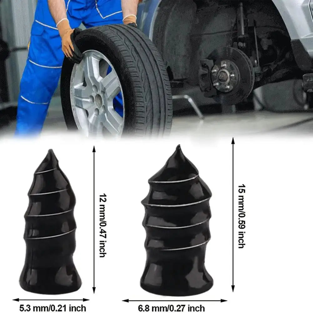 Car Vacuum Tyre Repair Nails Tool Set Rubber Tire Puncture Repair Kit with Repair Glue for Cars Truck Motorcycle