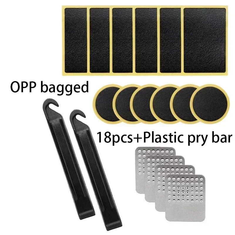 1/50Pcs Tire Repair Patches Car Motorcycle Bike Tire Repair Tools Glue-free Protection Adhesive Quick Drying Bicycle Tyre Patch