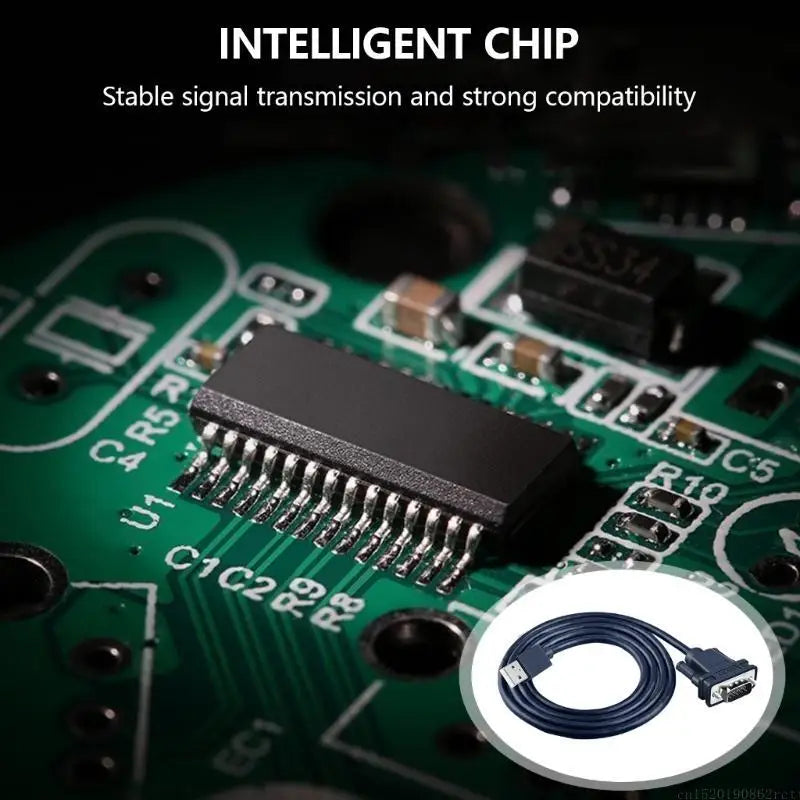 D5BB USB To RS232 DB9Pin Serial Adapter Cable Support For Digital Devices Connection