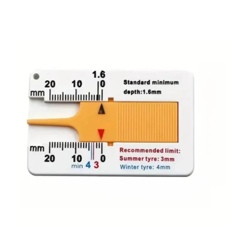 1PC Portable Tire Tread Depth Gauge 0-20mm Vernier Caliper Ruler for Car Motorcycle Truck Maintenance