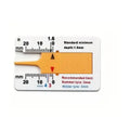 1PC Portable Tire Tread Depth Gauge 0-20mm Vernier Caliper Ruler for Car Motorcycle Truck Maintenance