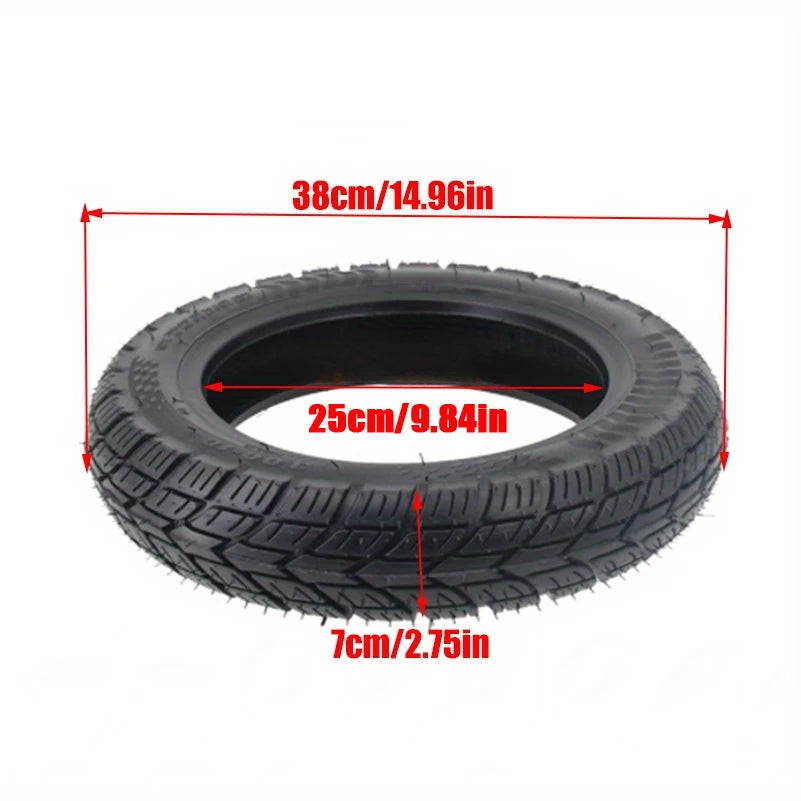 14 Inch Vacuum Tire with Inner Tube 3.00-10 / 14x3.2 Fits Suitable for Electric Motorcycles 300-10 Explosion-Proof