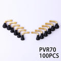 100PCS PVR70 PVR40 PVR50 PVR60 Rubber Valve Core Electric Car Tubeless Tire Valve Elbow Motorcycle Tire Valve Removal Tool