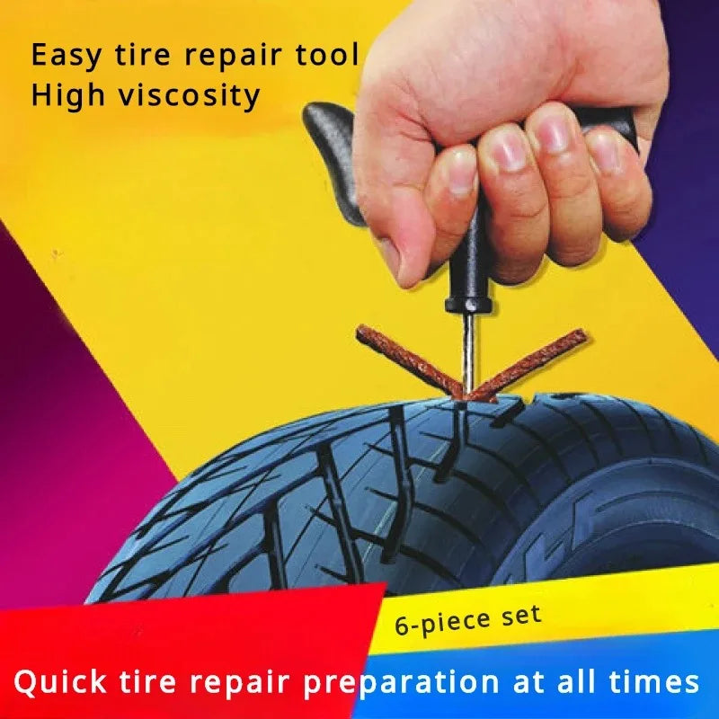 Car Tire Repair Strip Motorcycle Tubeless Tyre Wheels Puncture Plug Seal Tape Repair Tools Car Vacuum Tire Rubber Strip