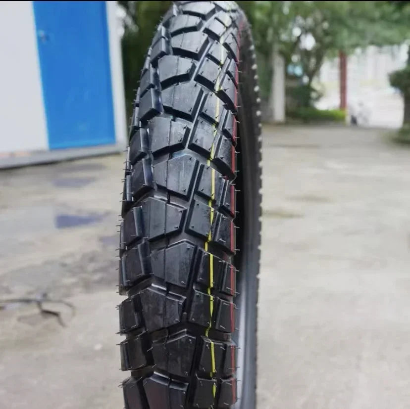 Off road motorcycle tires, front 80/100-19, rear 120/90-16, turtle back large pattern inner and outer tires