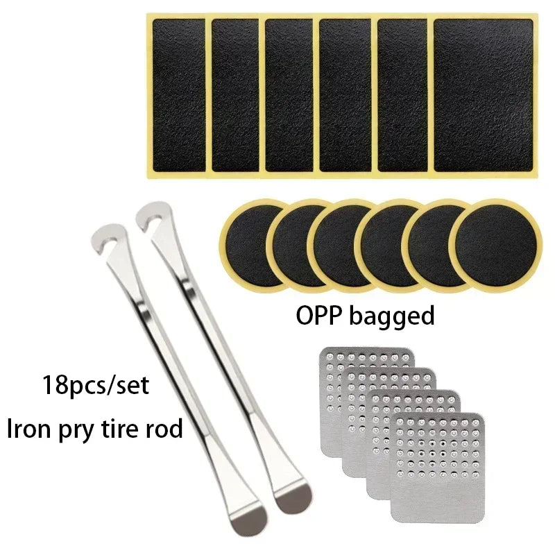 1/50Pcs Tire Repair Patches Car Motorcycle Bike Tire Repair Tools Glue-free Protection Adhesive Quick Drying Bicycle Tyre Patch