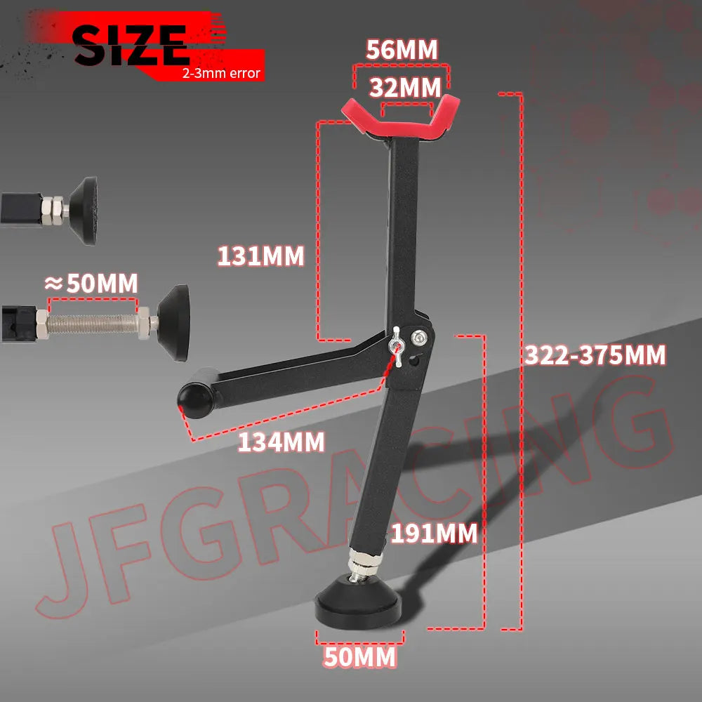 Paddock Stand Universal Motorcycle Wheel Stand Lift Portable Handle Single Sided Front Rear Support Foldable Tire Repairing Tool