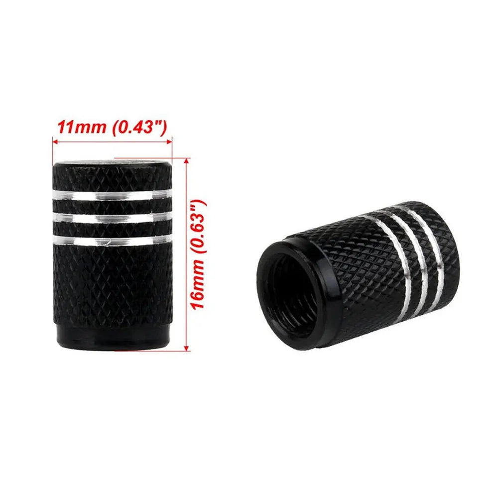 DSYCAR 4Pcs/Lot Universal Alu-Alloy Tire Valve Caps for Car Truck Motorcycle Bicycle Valve Stem Cover Tire Accessories