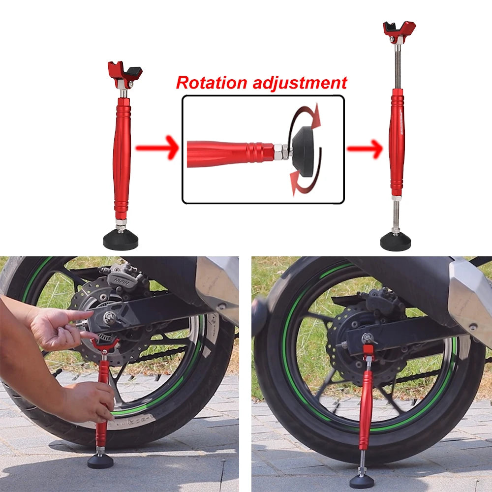 Motorcycle Support Side Wheel Stand Frame Balancer Lift With Brake Lock Hook Universal For KTM Yamaha Honda Suzuki Motocross