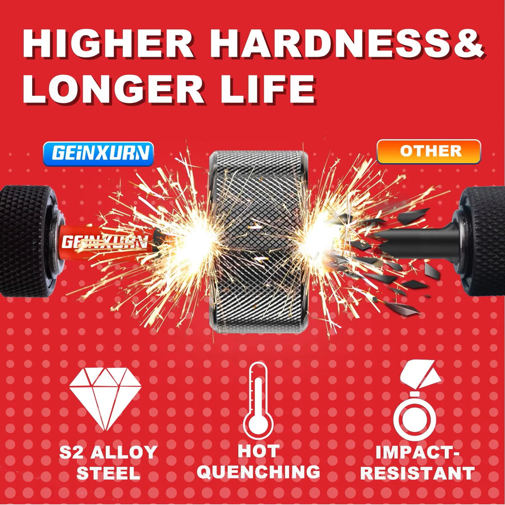 Geinxurn 2In S2 Magnetic T40 Torx Bits Set, Motorcycle Repair Tools & Suitable for Motorcycle Maintenance