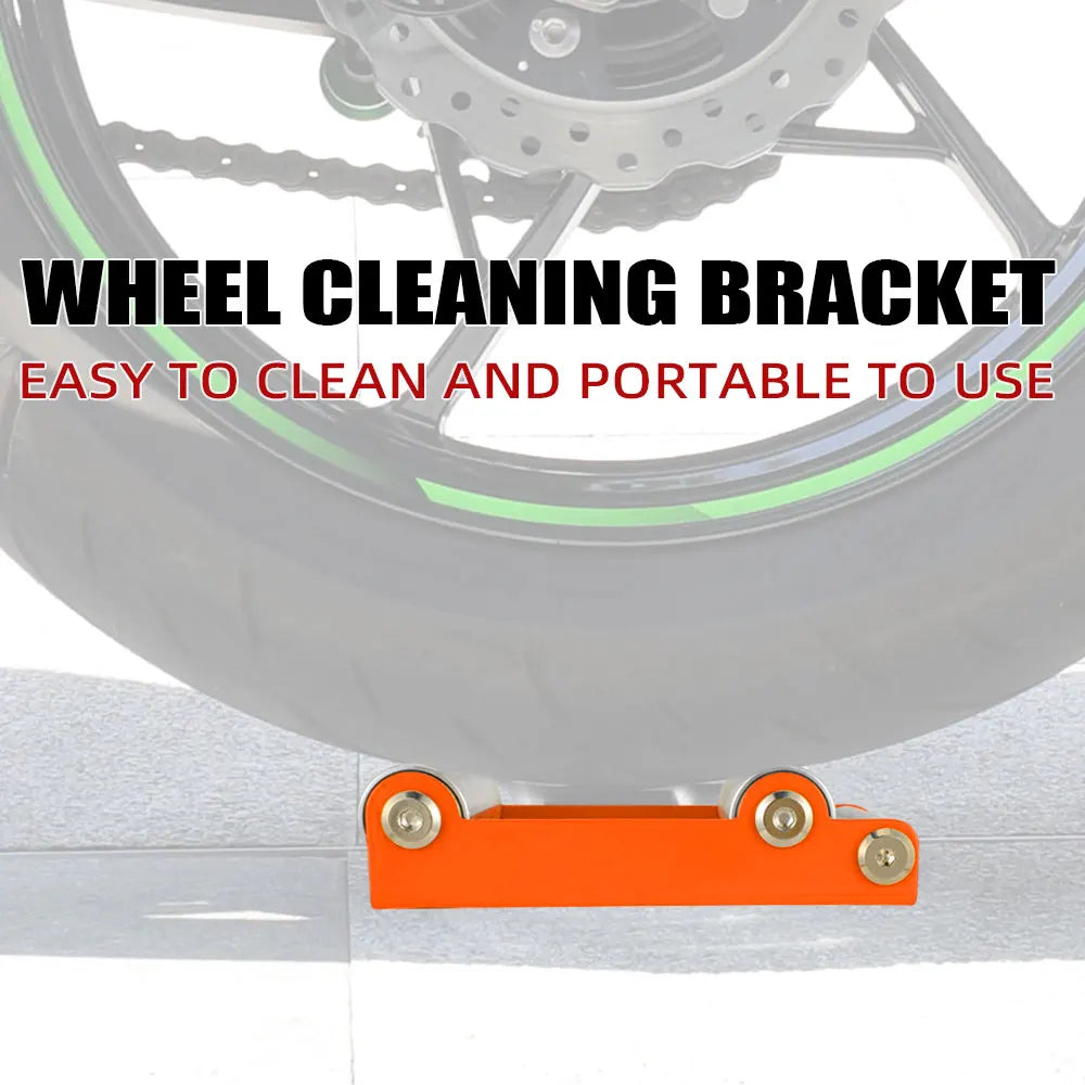 Motorcycles Stands Chain Clean Roller Ramp Portable Universal Wheel Cleaning Bracket Clean Tool Universal For KTM Dirt Pit Bike