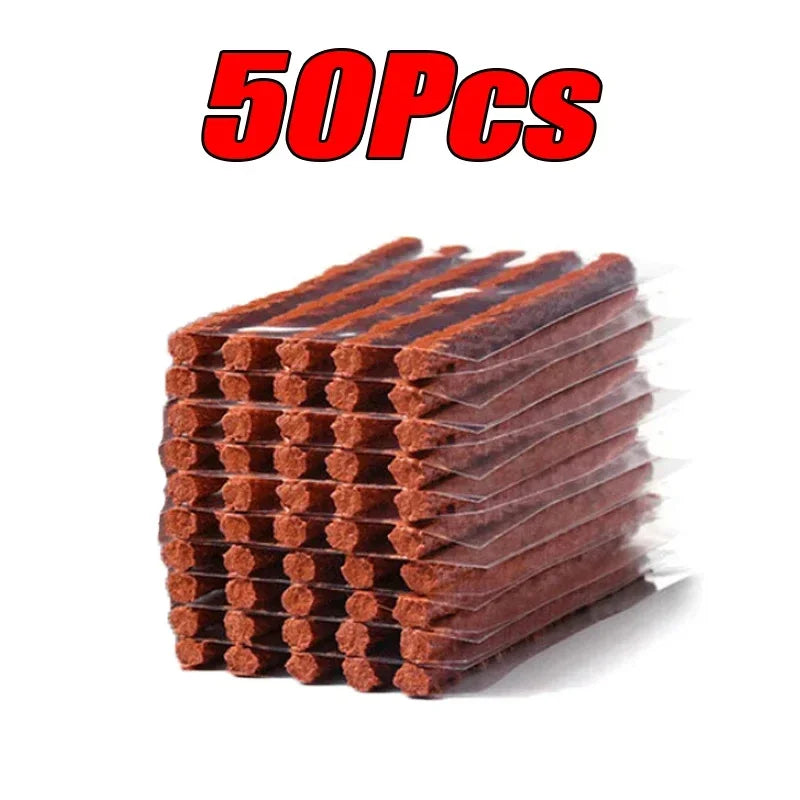 Roadside Emergency Tubeless Tire Puncture Repair Kit Rubber Plugs Insertion Tools for Auto Motorcycle Truck SUV ATV