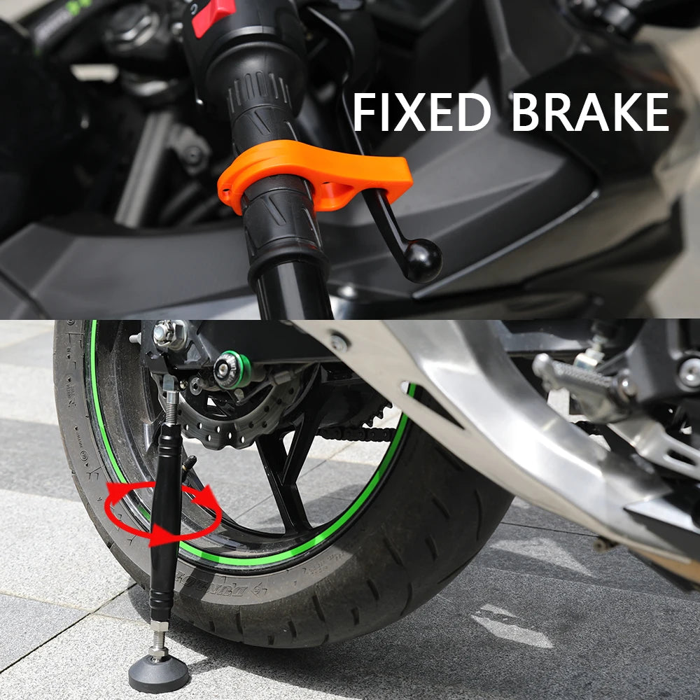 Motorcycle Support Side Wheel Stand Frame Balancer Lift With Brake Lock Hook Universal For KTM Yamaha Honda Suzuki Motocross
