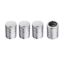 Aluminum Alloy Car Tire Valve Caps with Plastic Liner Universal Auto Motorcycle Bike Valve Dustproof Cover for Schrader Valve