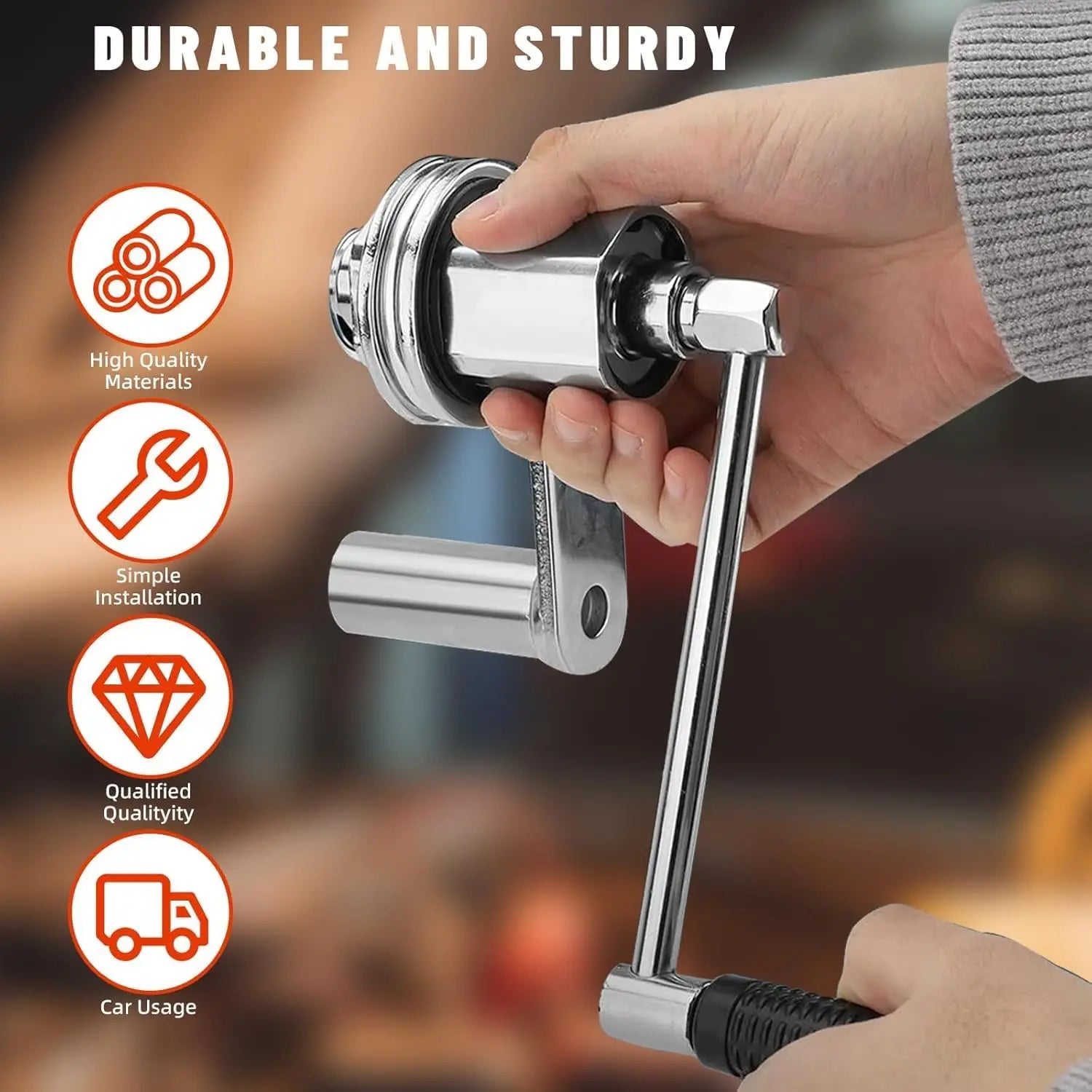 Torque Multiplier Set 1/2” 17mm/19mm/21mm/22mm Sockets,Labor Saving Lug Nut Remover Hand Wrench Kit for  Motorcycle Tire Repair