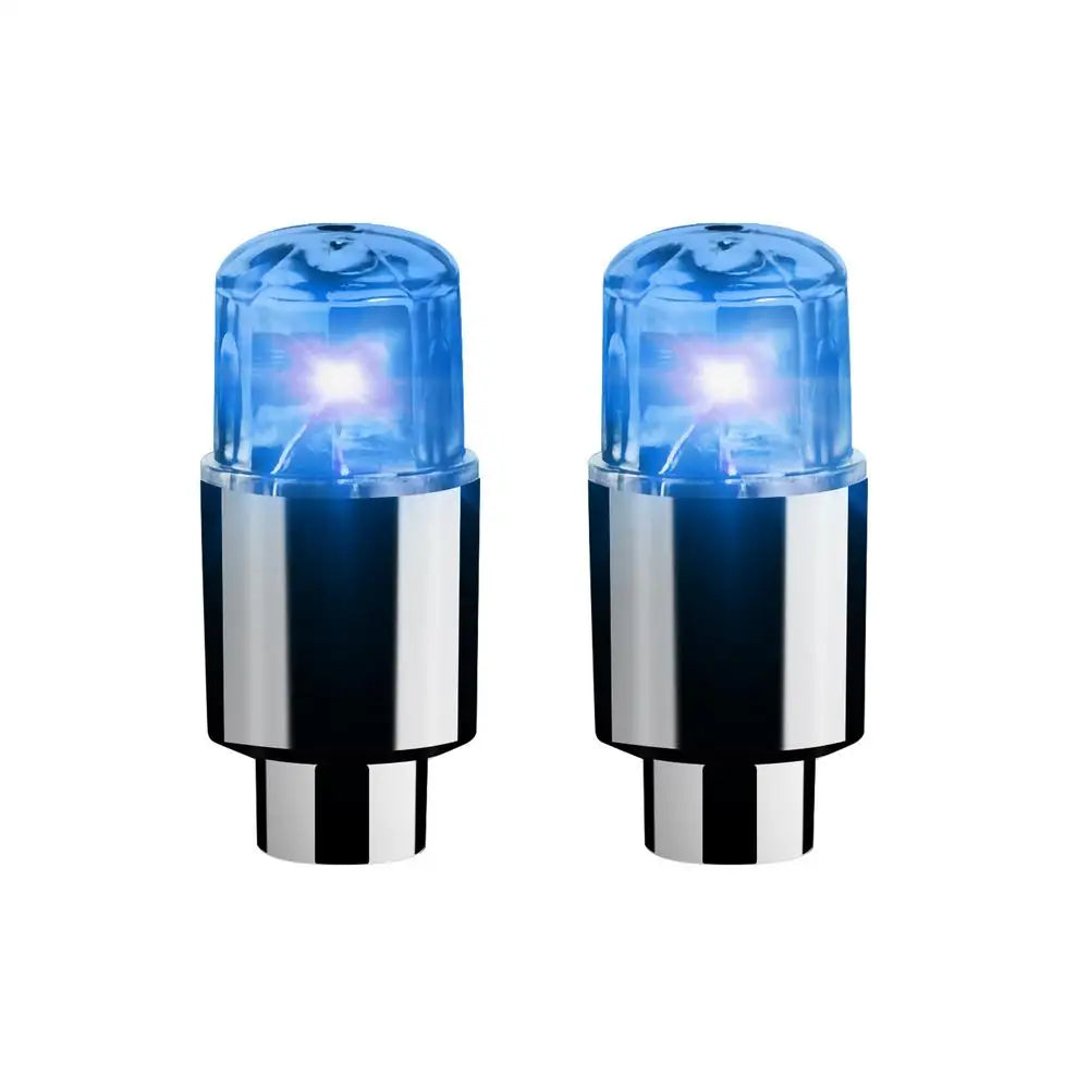2PCS Car Tire Valve LED Lights Colorful Wheel Rim Lights with Intelligent Motion Sensor for Motorcycle Night Safety Decoration