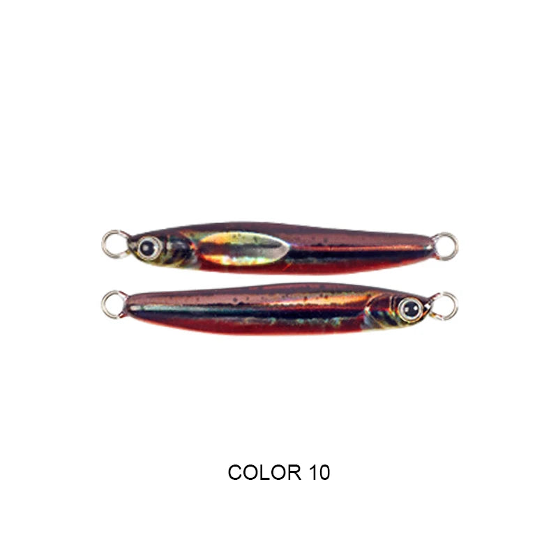 LETOYO Micro Metal Jig 10g 15g Fishing Lures Shore Jigging Sea Freshwater for Perch Bass Trout Artificial Bait Tackle