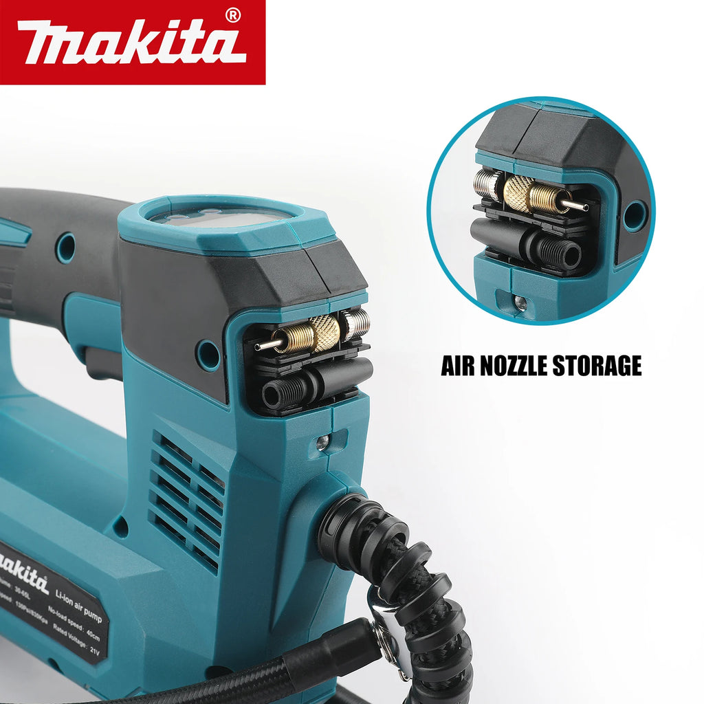 Makita DYS59 18V Battery Portable Air pump Lithium-Ion Cordless Inflator For Car Tyre Inflator Electric Motorcycle Pump