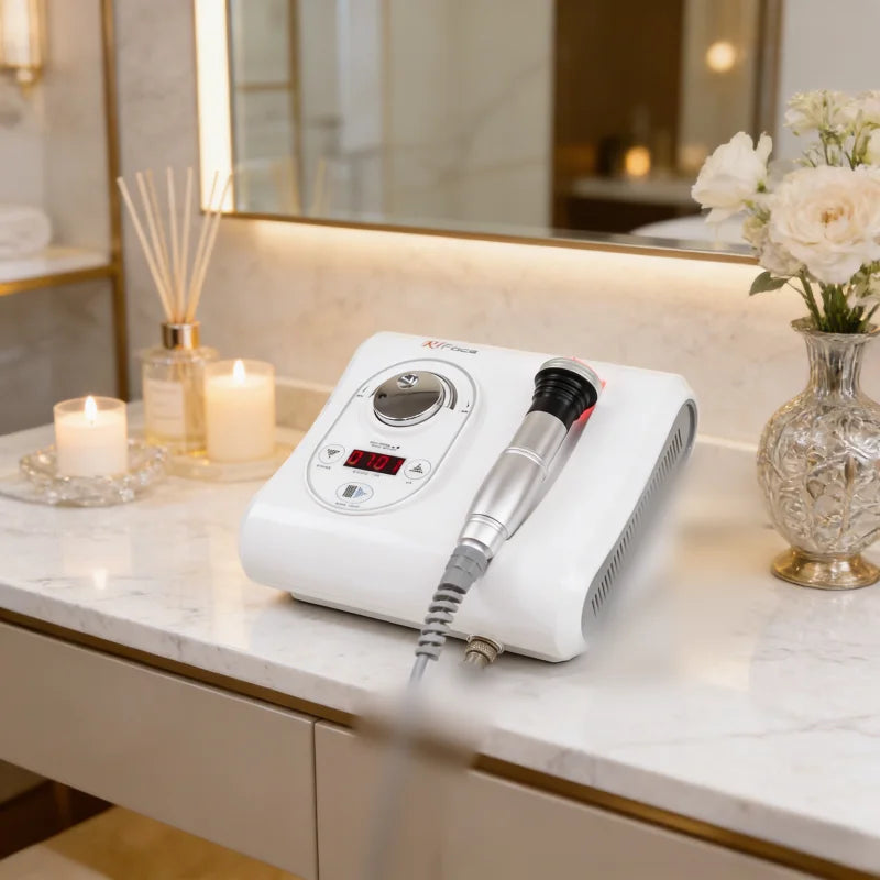 EMS+RF Facial MassageRF Blue and Red LED Light Therapy Antiaging Wrinkle Removal Skin Tightening Machine