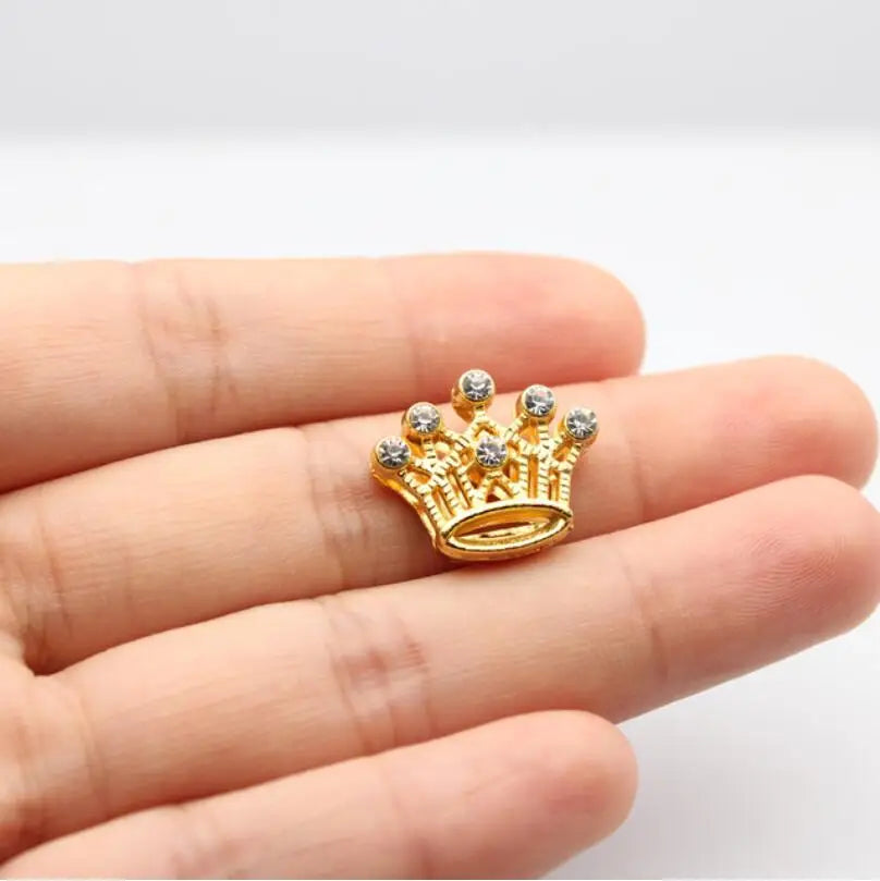 30PC/lot Hole 10MM Heart Star Slide Charm Paw Butterfly Crown DIY Charms for 10mm Bracelet Wristband Jewelry Making